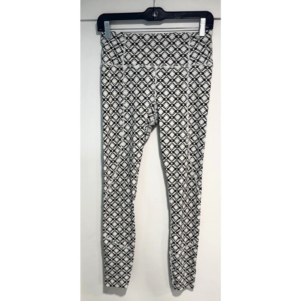 VARLEY Bedford Active Leggings Aztec Geometric Pattern Athleisure Size S
